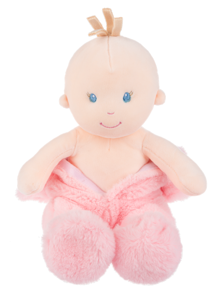 Beary Cute baby doll pink suit open by GANZ