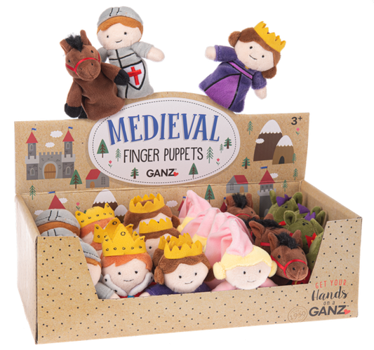 Medieval/ Fairy Tale Finger Puppets 3.5"  (6 characters) |GANZ