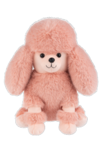 Pom Pom poodle coral pink by GANZ