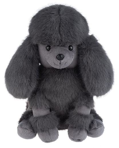 Pom Pom poodle gray black by GANZ