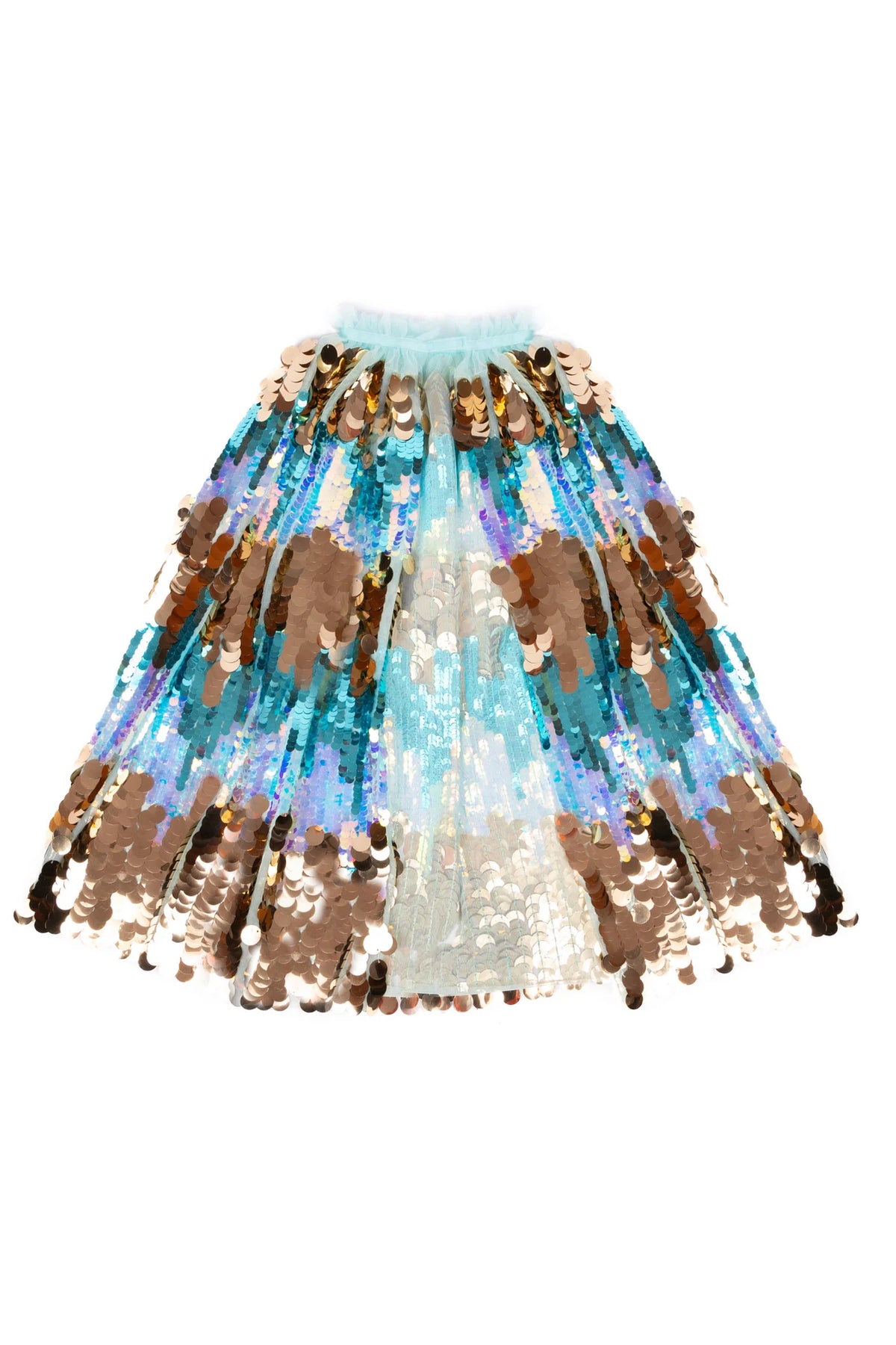 5th Avenue pailette cape pink detail by Great Pretenders
