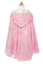 Deluxe pink princess cape back view by Great Pretenders