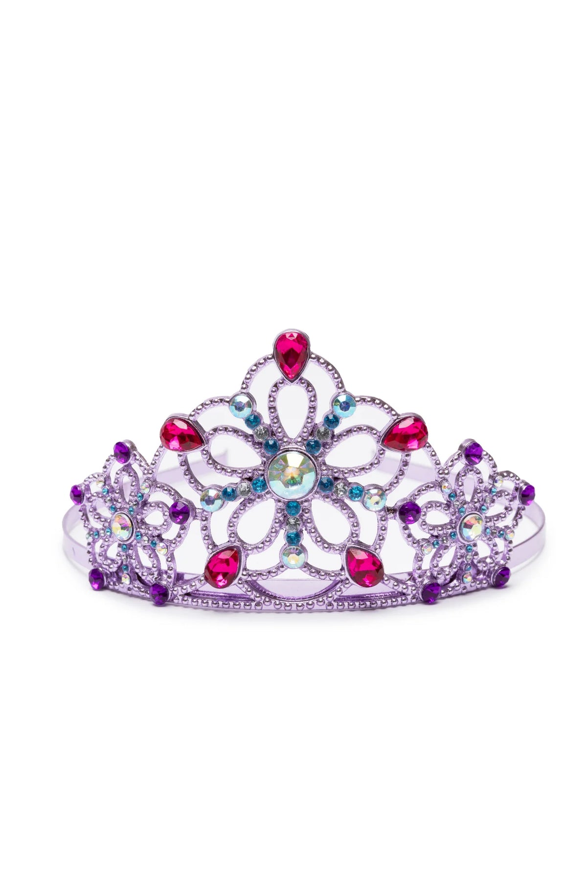 Bejewelled Tiara- Lilac (metal) | Great Pretenders