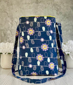 Handmade floral tote bag full view