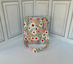 Handmade colorful shoulder bag side view