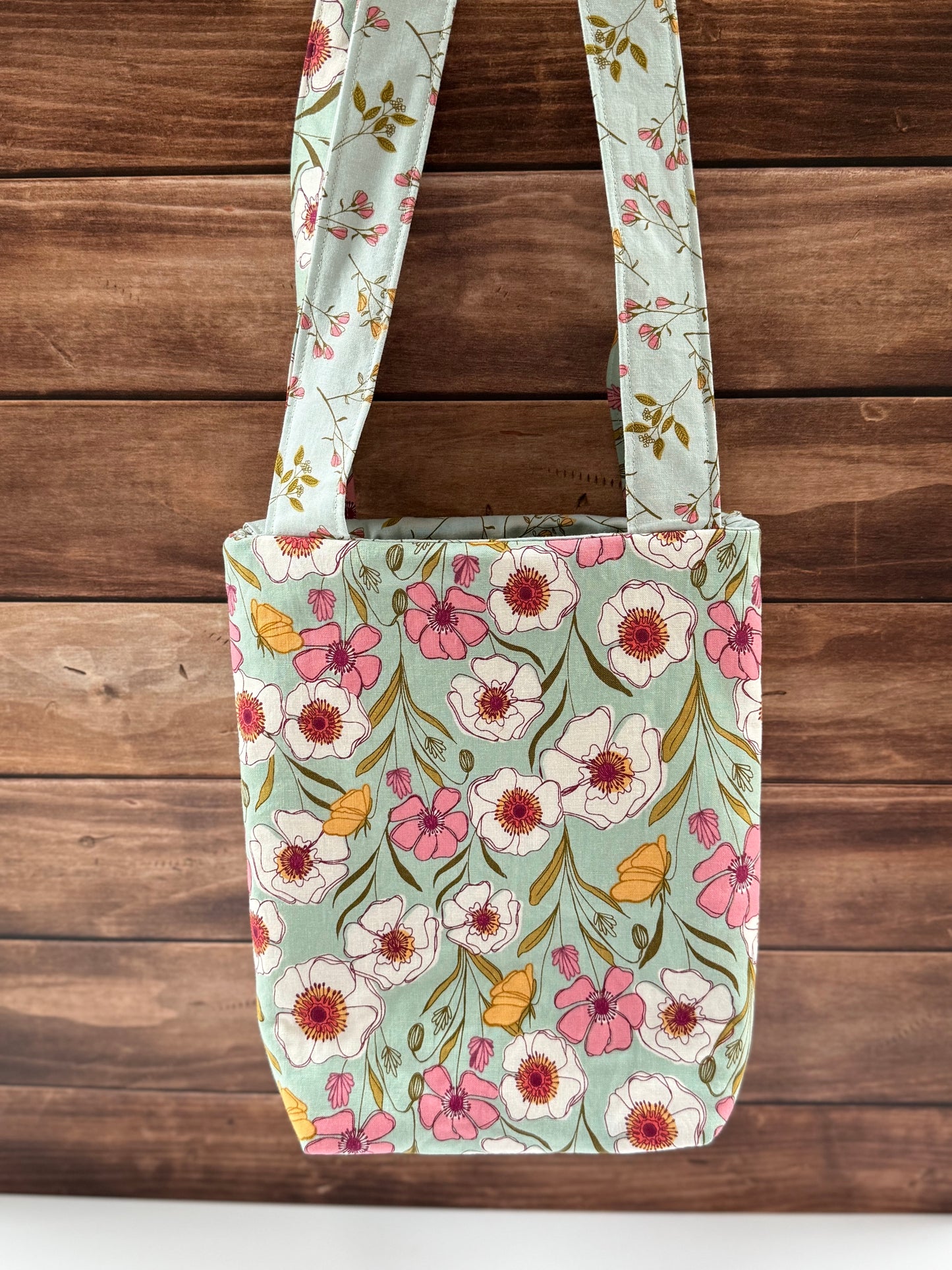 Handmade Cotton Shoulder Bag- Colorful Tote Bag for Toys and Plushies