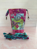 Handmade batik crossbody bag interior