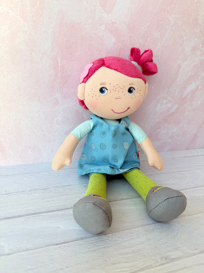 Handmade Cotton Batik Tote Bag- Small Bag for Dolls or Toys