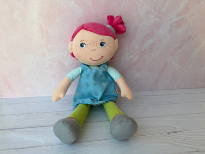 Handmade Cotton Batik Tote Bag- Small Bag for Dolls or Toys