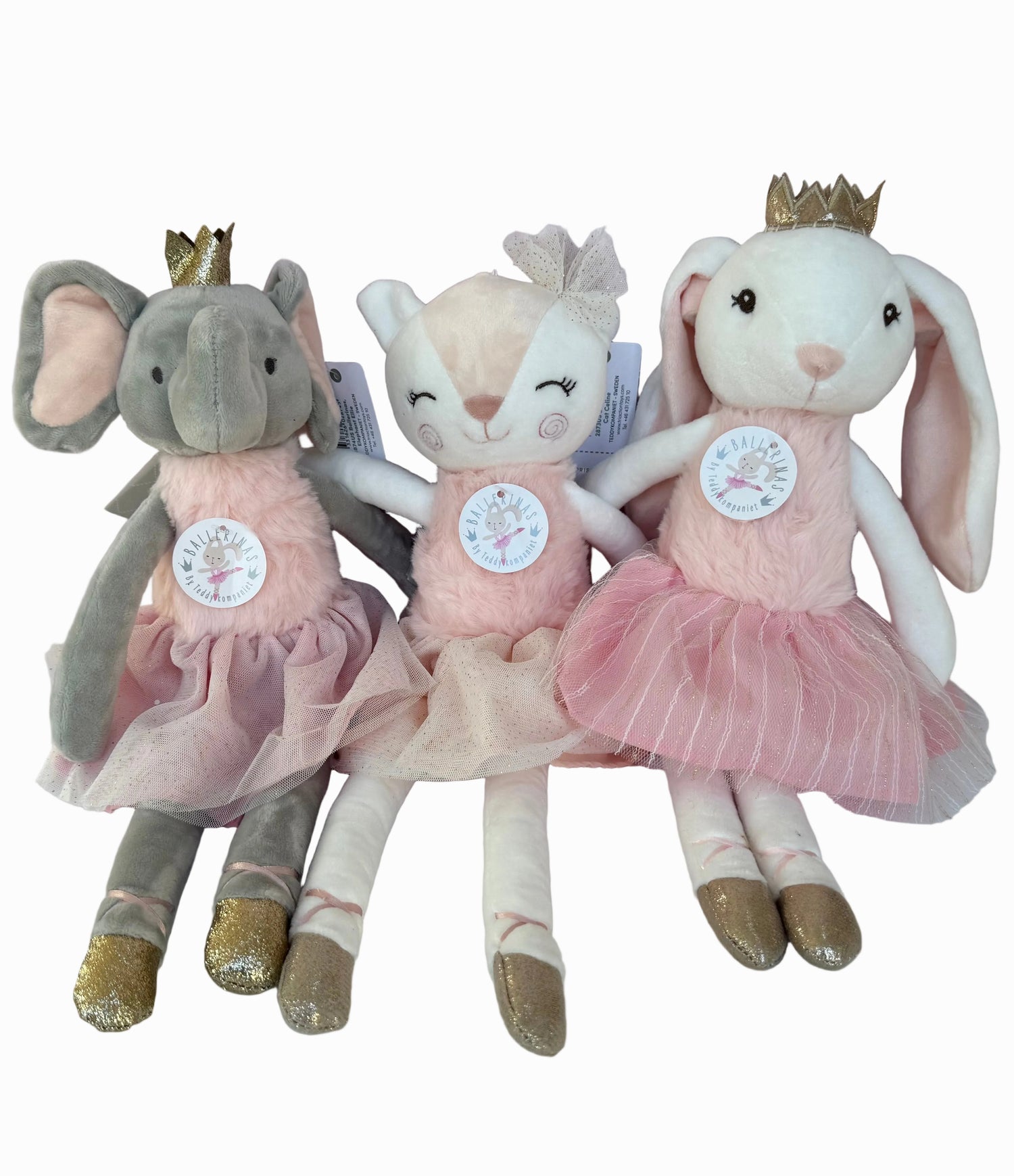 Ballerina elephant Ellie soft doll 16"
