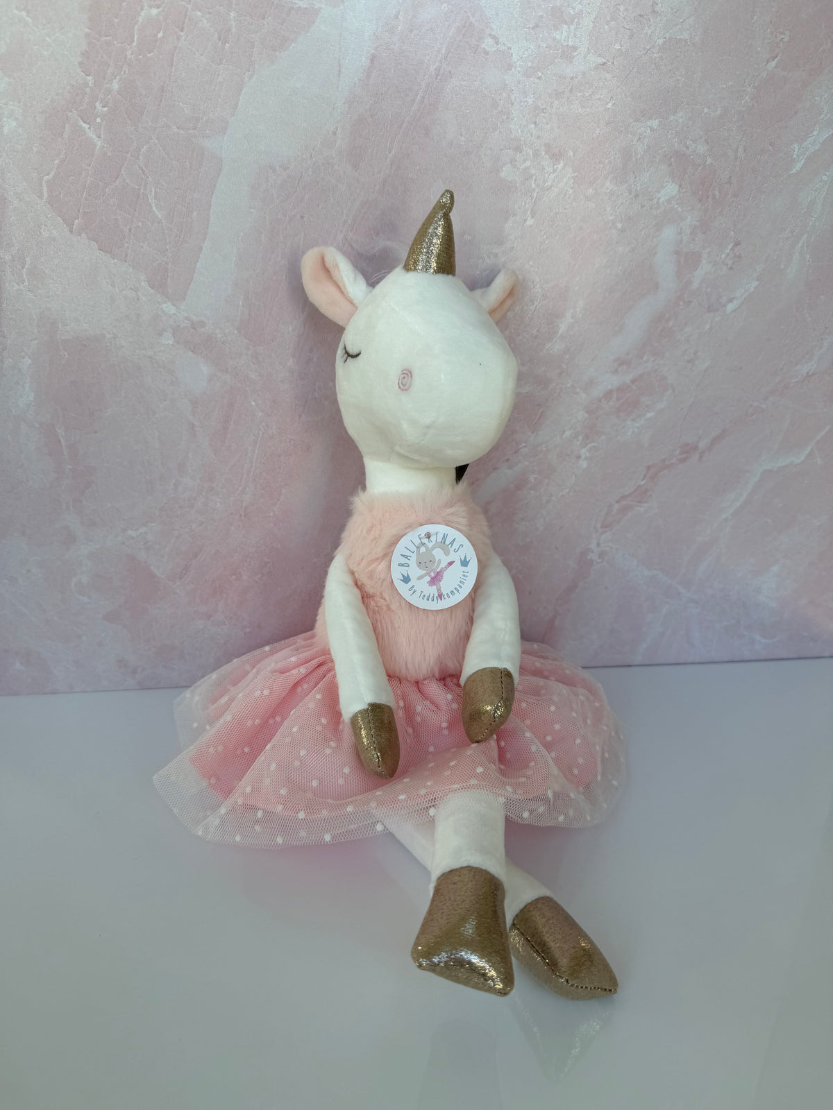 Ballerina Unicorn Soft Doll- Ella, 16" | Teddy Kompaniet