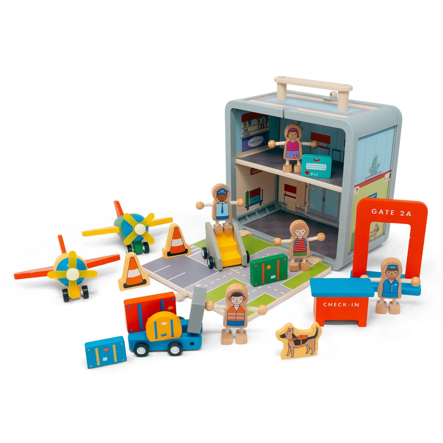 Airport Suitcase Playset for Kids | Jack Rabbit Creations