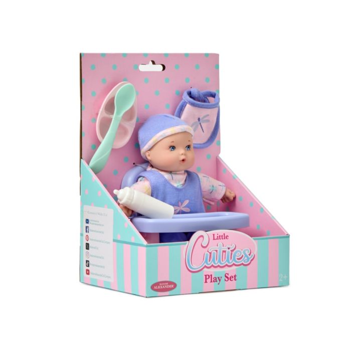 Little Cuties Feeding Playset with Baby Doll 8" | Madame Alexander