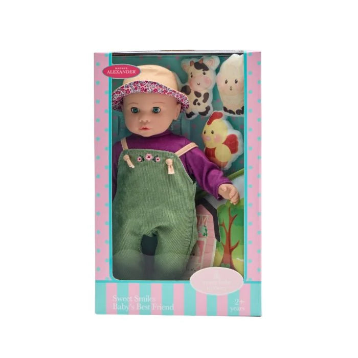 Sweet Smiles tummy time doll in box by Madame Alexander
