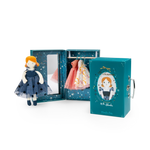 Evening dresses suitcase doll in playset by Moulin Roty
