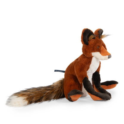 Fox all around the world plush side view by Moulin Roty