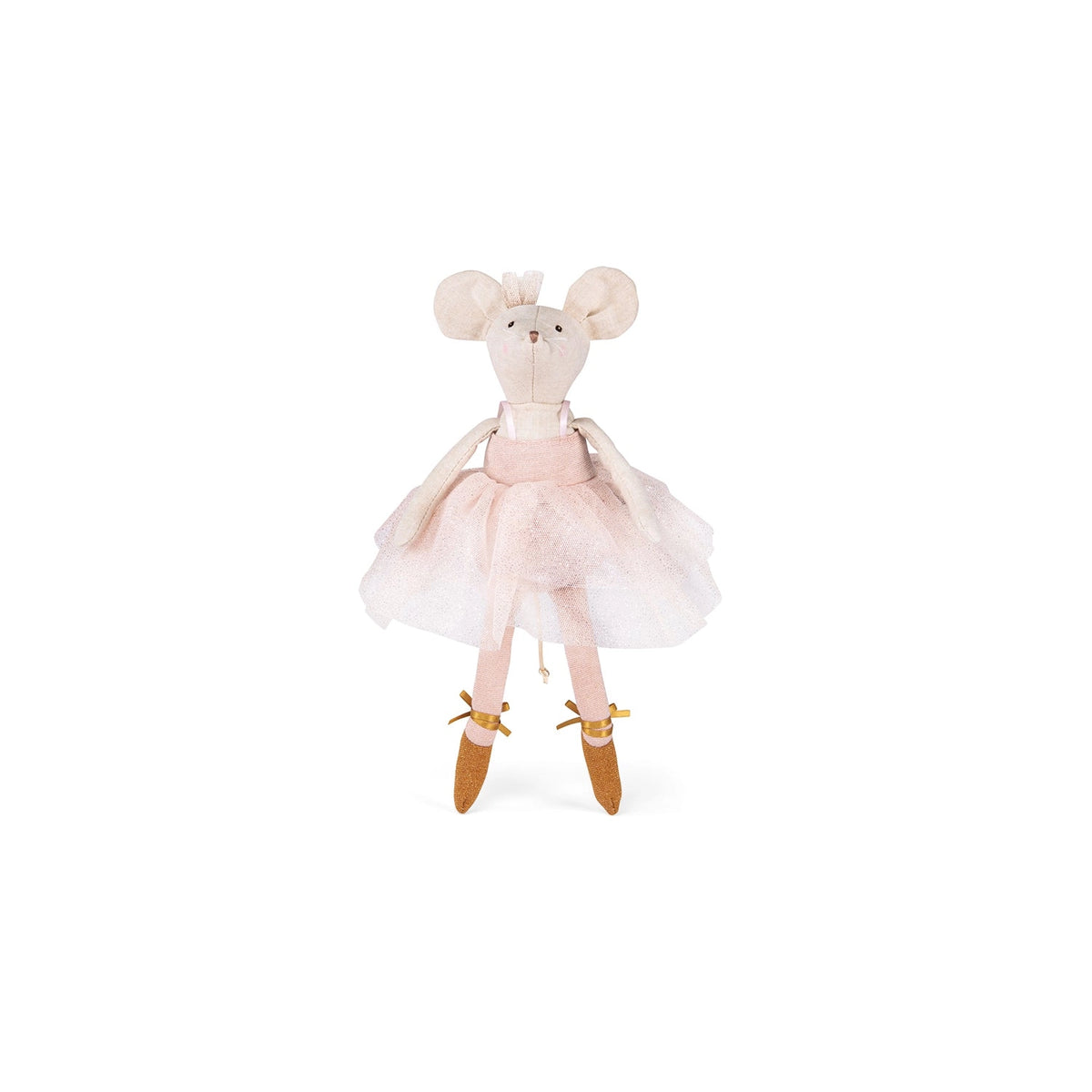 Suitcase tutus doll gold dress by Moulin Roty