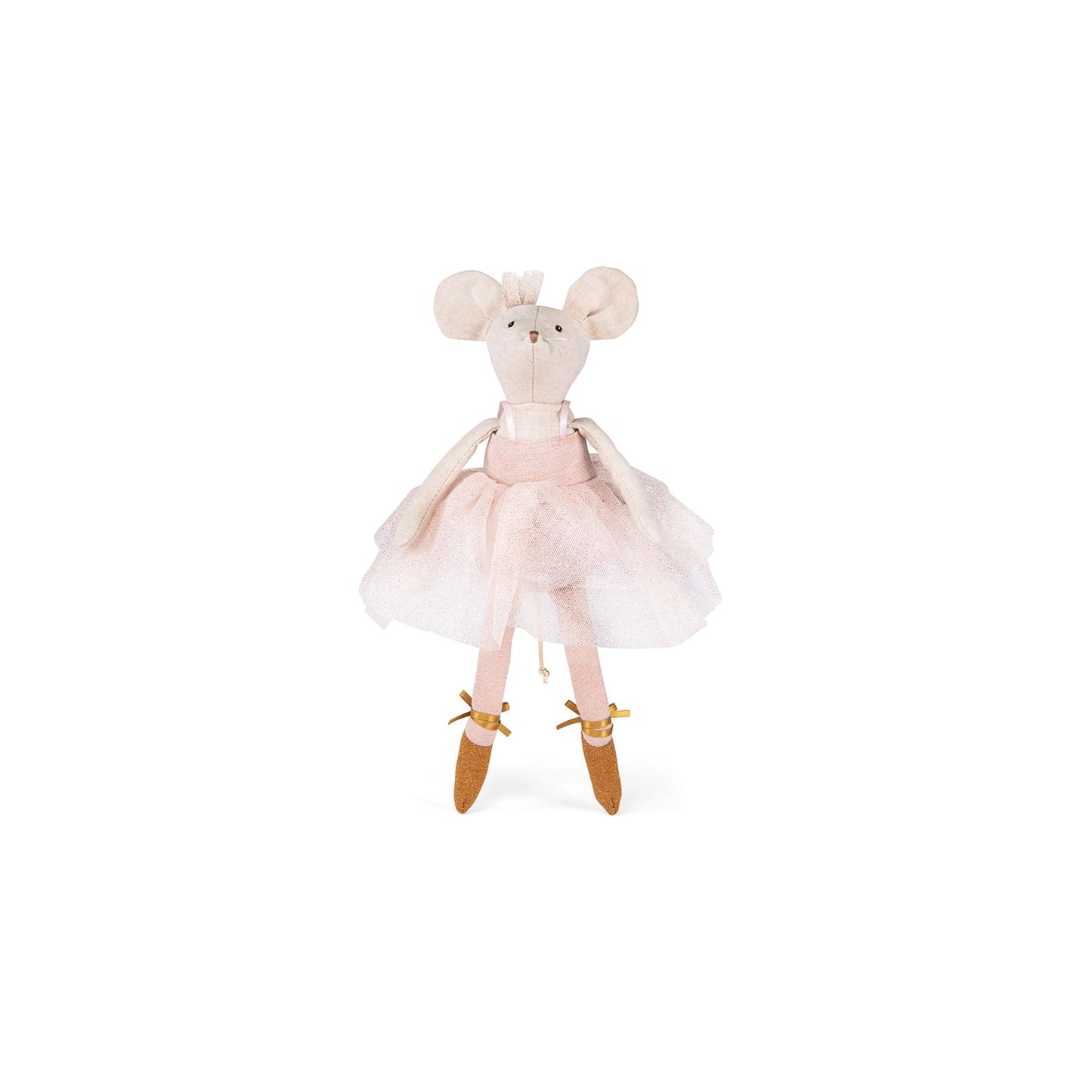 Suitcase tutus doll gold dress by Moulin Roty
