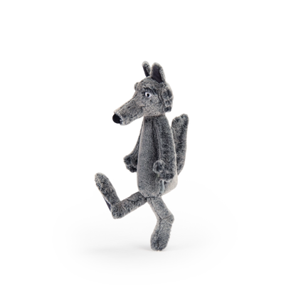 Wolf Ecole des loisirs plush side view by Moulin Roty