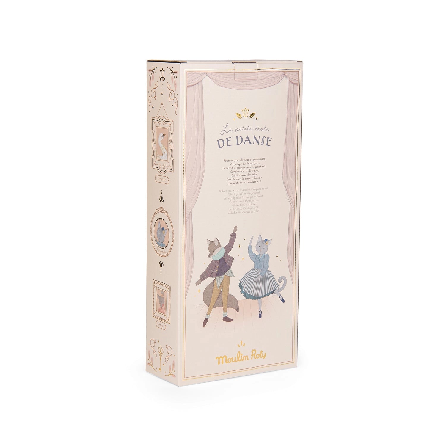 Celestine cat doll box back by Moulin Roty