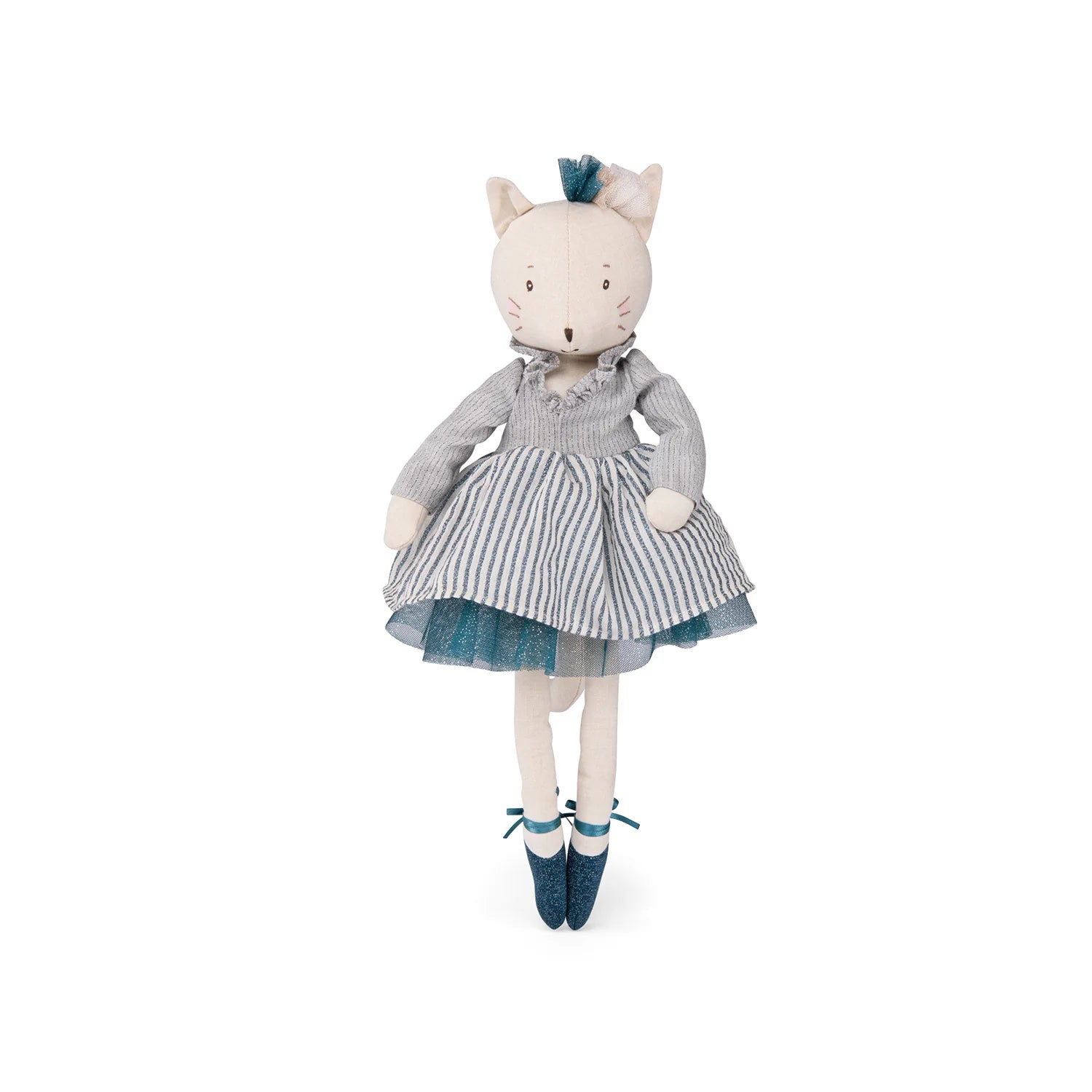 Celestine cat doll side view by Moulin Roty