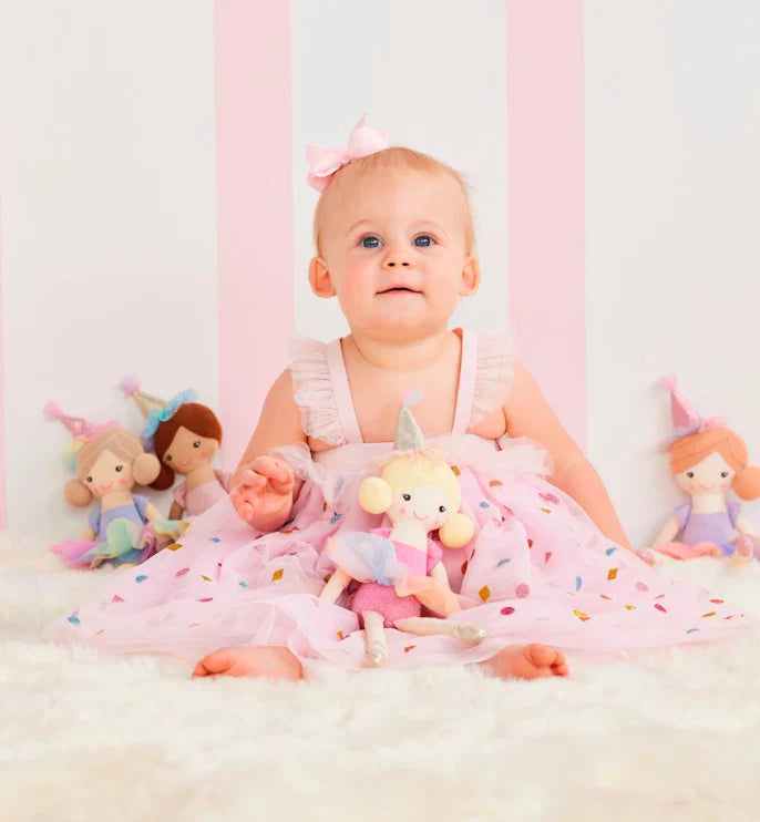 Birthday Besties Soft Dolls, 4 Styles 11" | Mud Pie