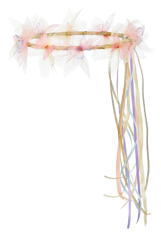 Joanna halo crown with butterflies by Souza