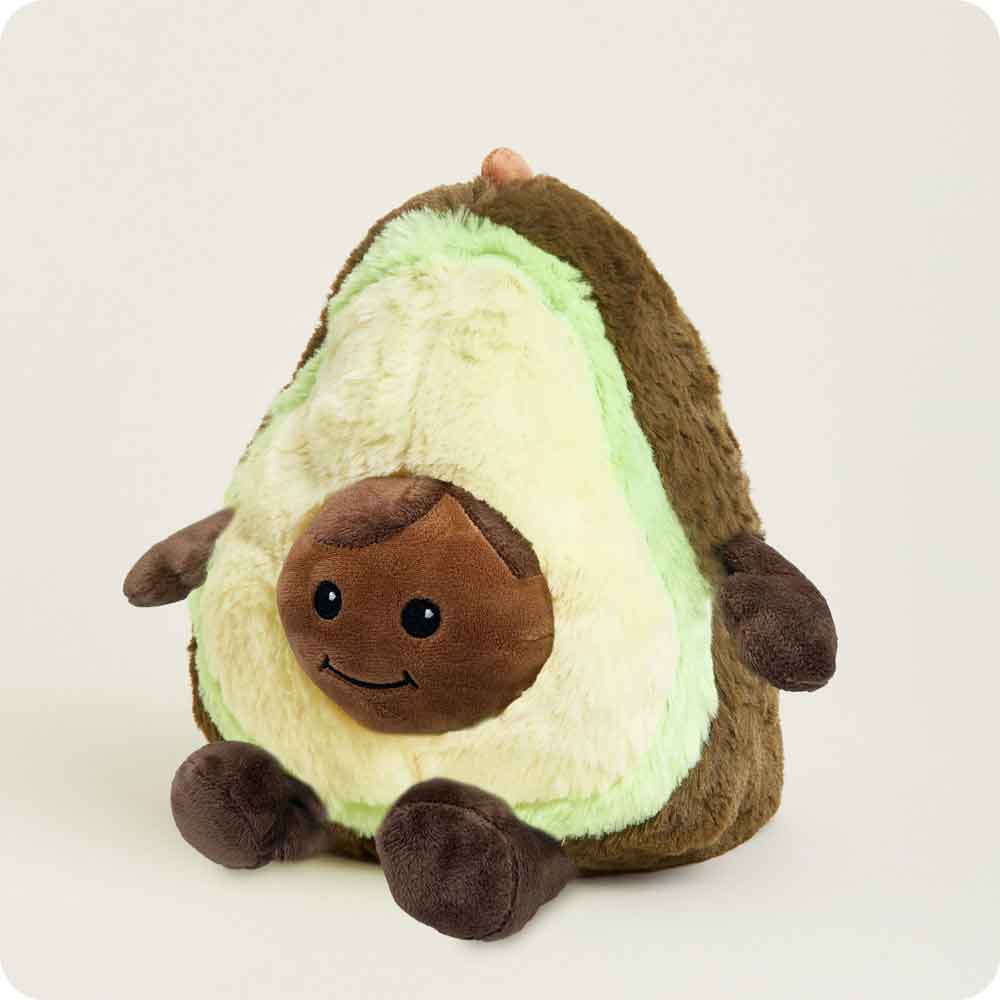 Avocado Warmies plush side view