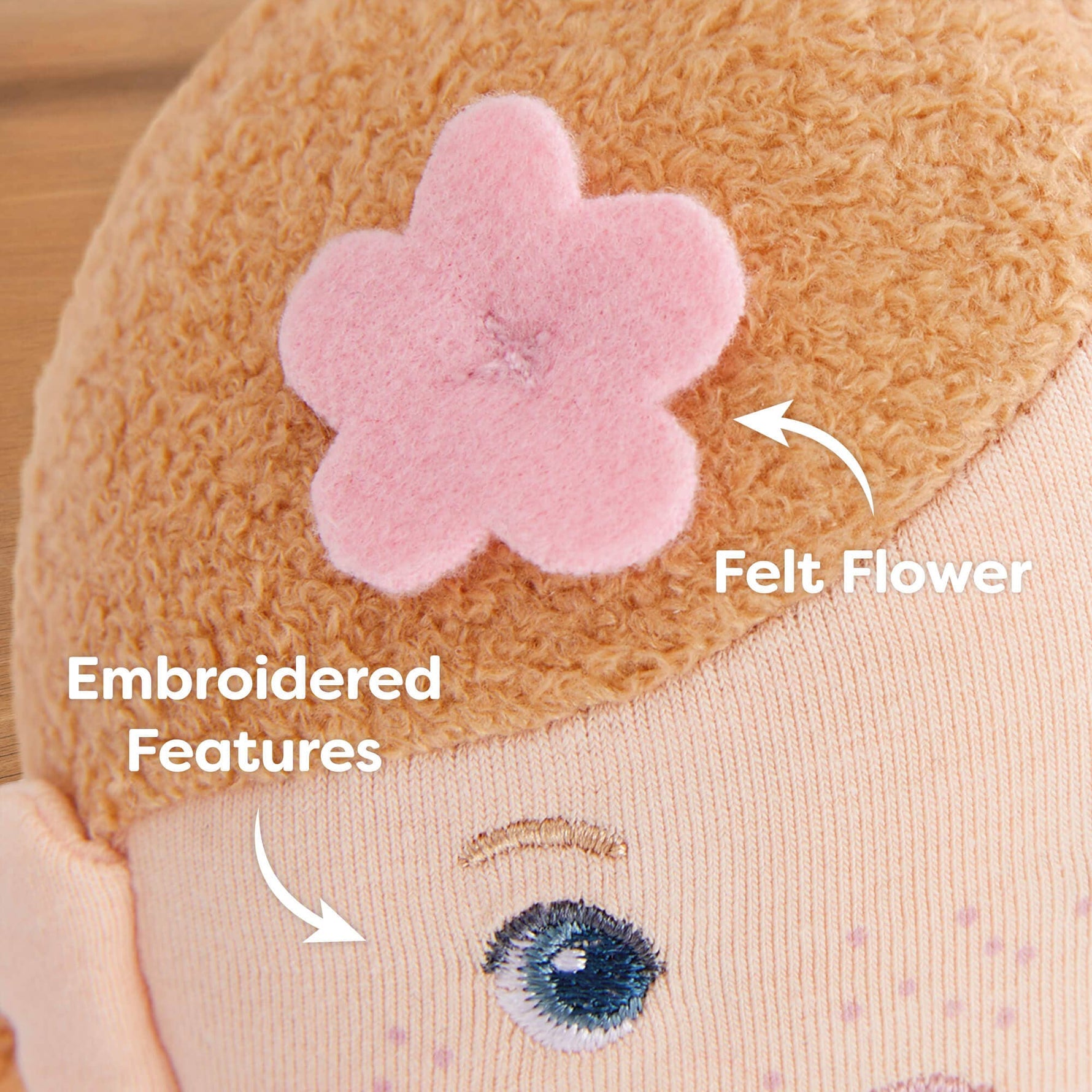 Snug Up Lauren soft doll close-up by HABA USA