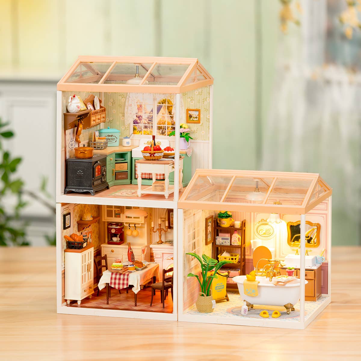 Farmhouse Kitchen DIY Miniature House | Robotime