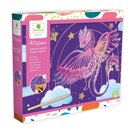 Scratch Art Drawing Kit- Unicorns| Sycomore Artissimo