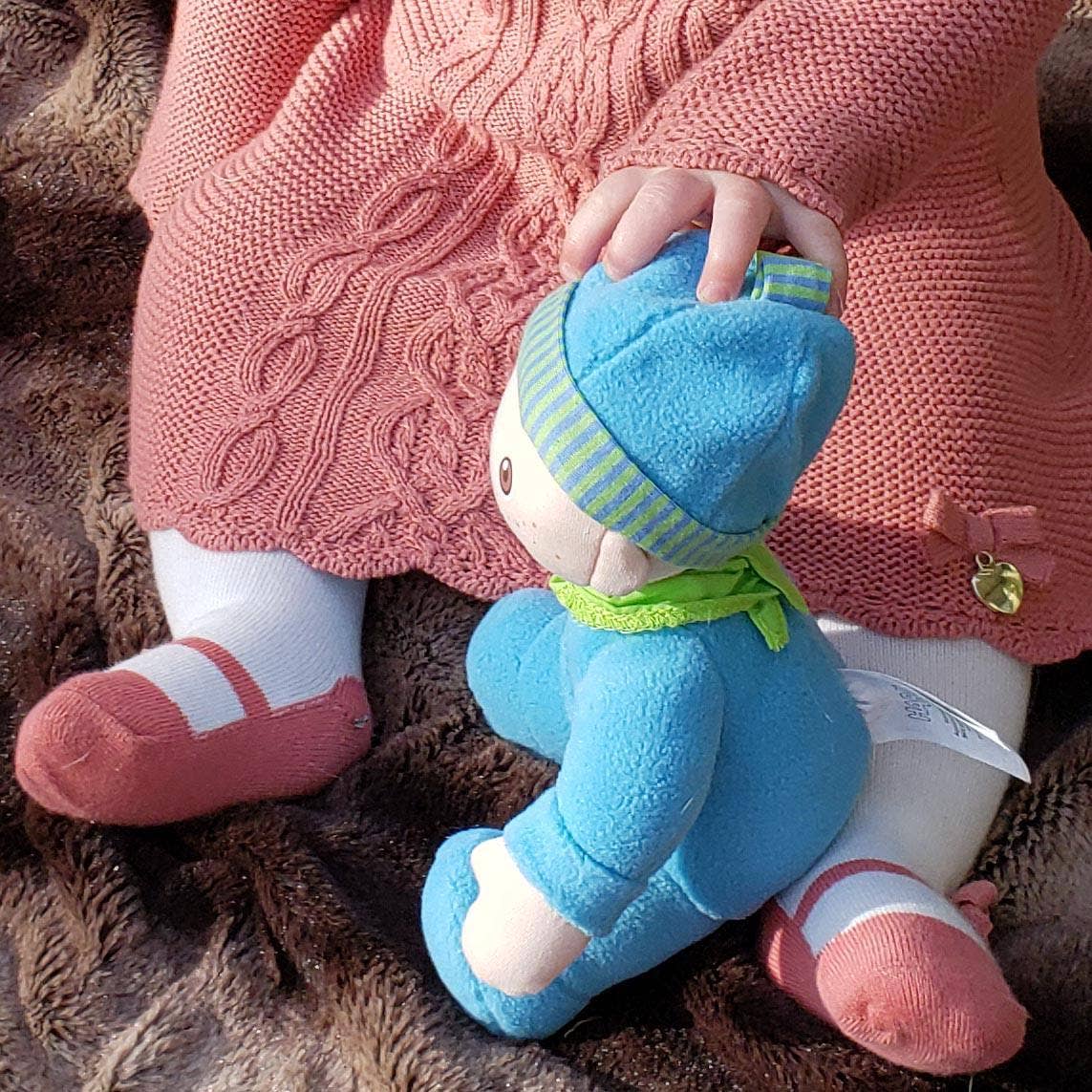 My First Snug Up Luis baby doll packaging by HABA USA