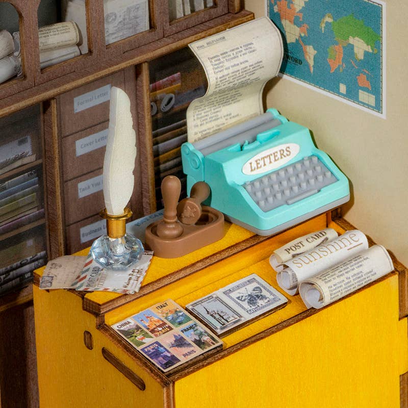 Century Post Office DIY Miniature Kit | Robotime