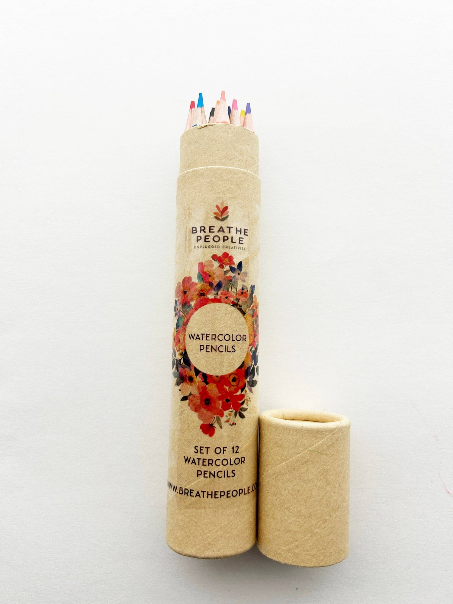 Watercolor Pencils, Beginner-Friendly Art Supplies 12-Colors | Breathe People