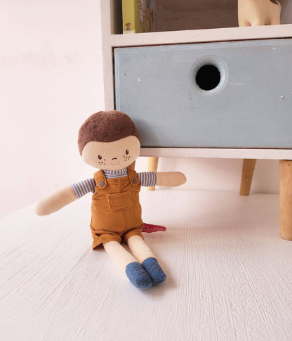 Tim soft doll full view by Tikiri Toys