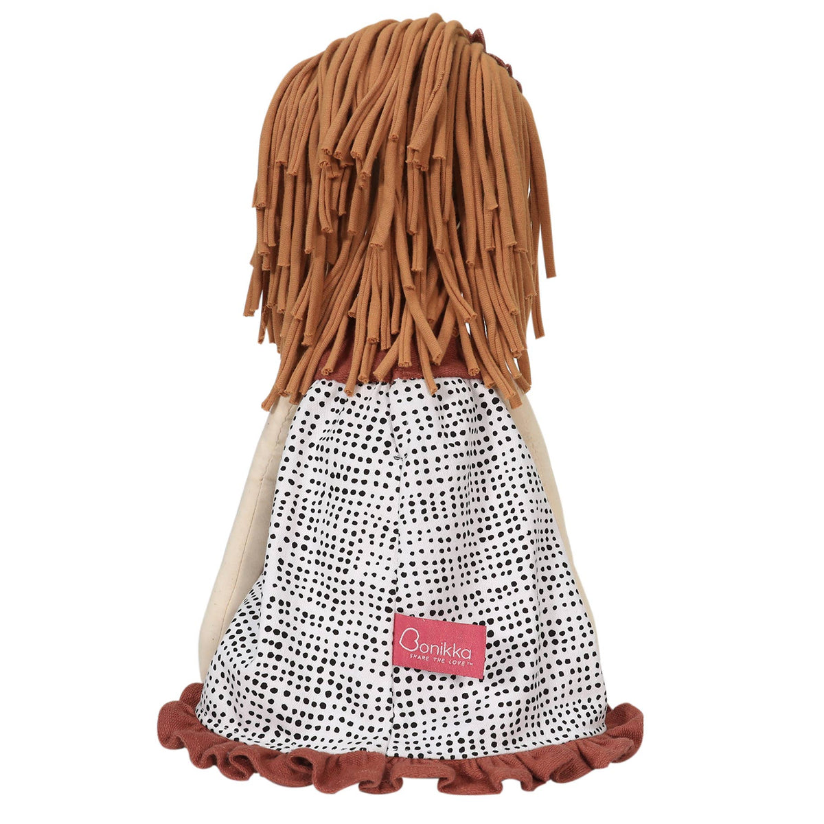 Amber doll sitting by Tikiri Toys