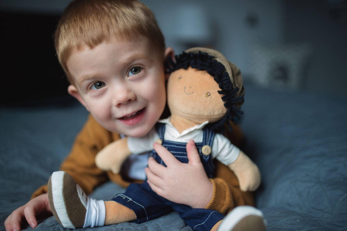 Joe soft doll outfit detail by Tikiri Toys