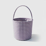 Gingham Easter basket purple by Morxy