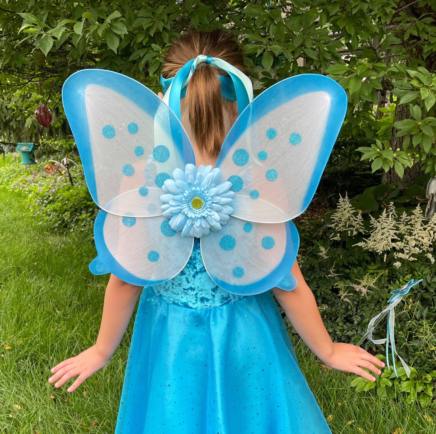 Fairy Wings for Kids and Adults - Daisy Dots: Blue | Fairy Finery Inc