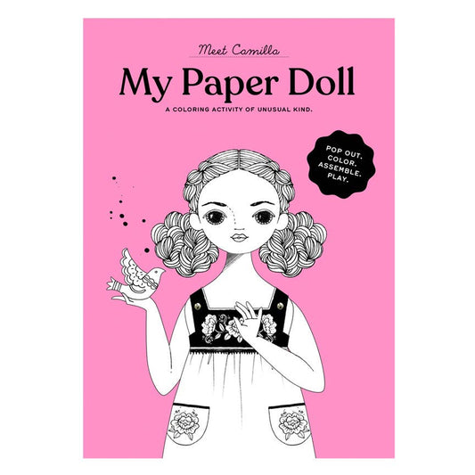 Camilla Paper Doll Kit for Coloring and Assembly | Of Unusual Kind