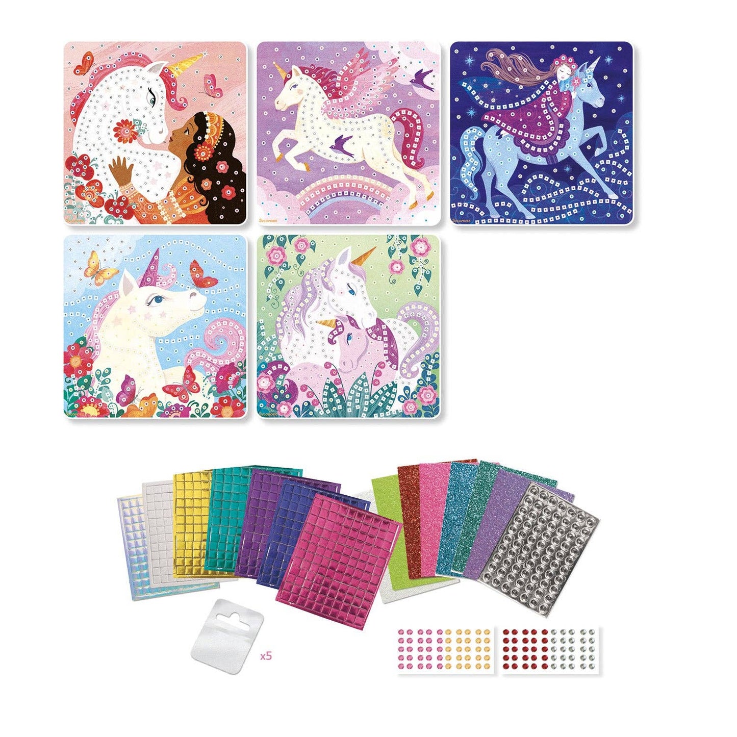 Mosaic Unicoorns Sticker Fun Art Kit | Sycamore