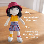 Yuki soft doll detail by HABA USA