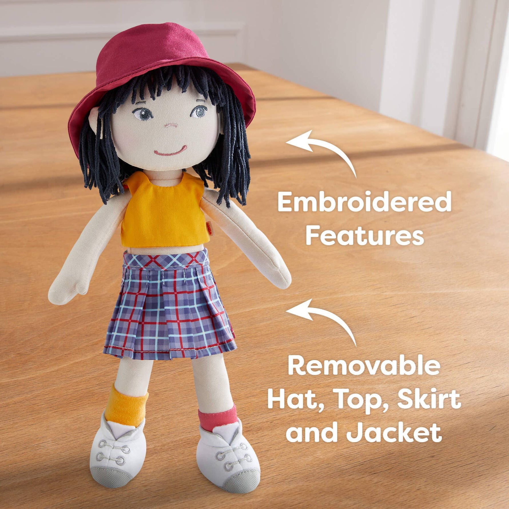 Yuki soft doll detail by HABA USA