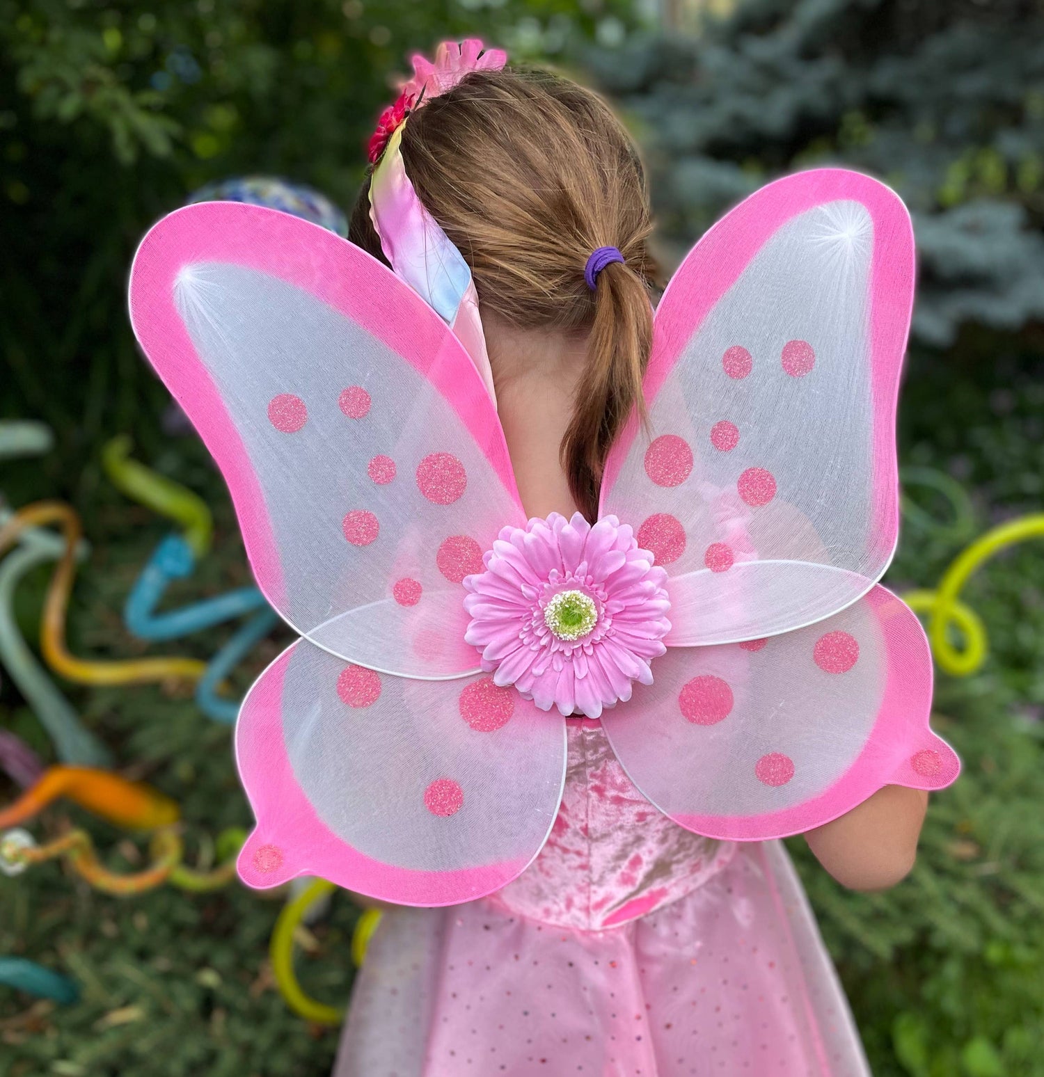 Fairy Wings for Kids and Adults - Daisy Dots: Sherbet 21" | Fairy Finery Inc