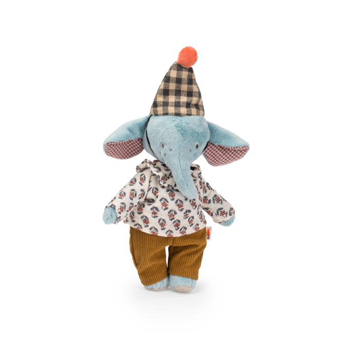 Moulin Roty- The Minouchkas- Pablo the Elephant 10" Plush Toy
