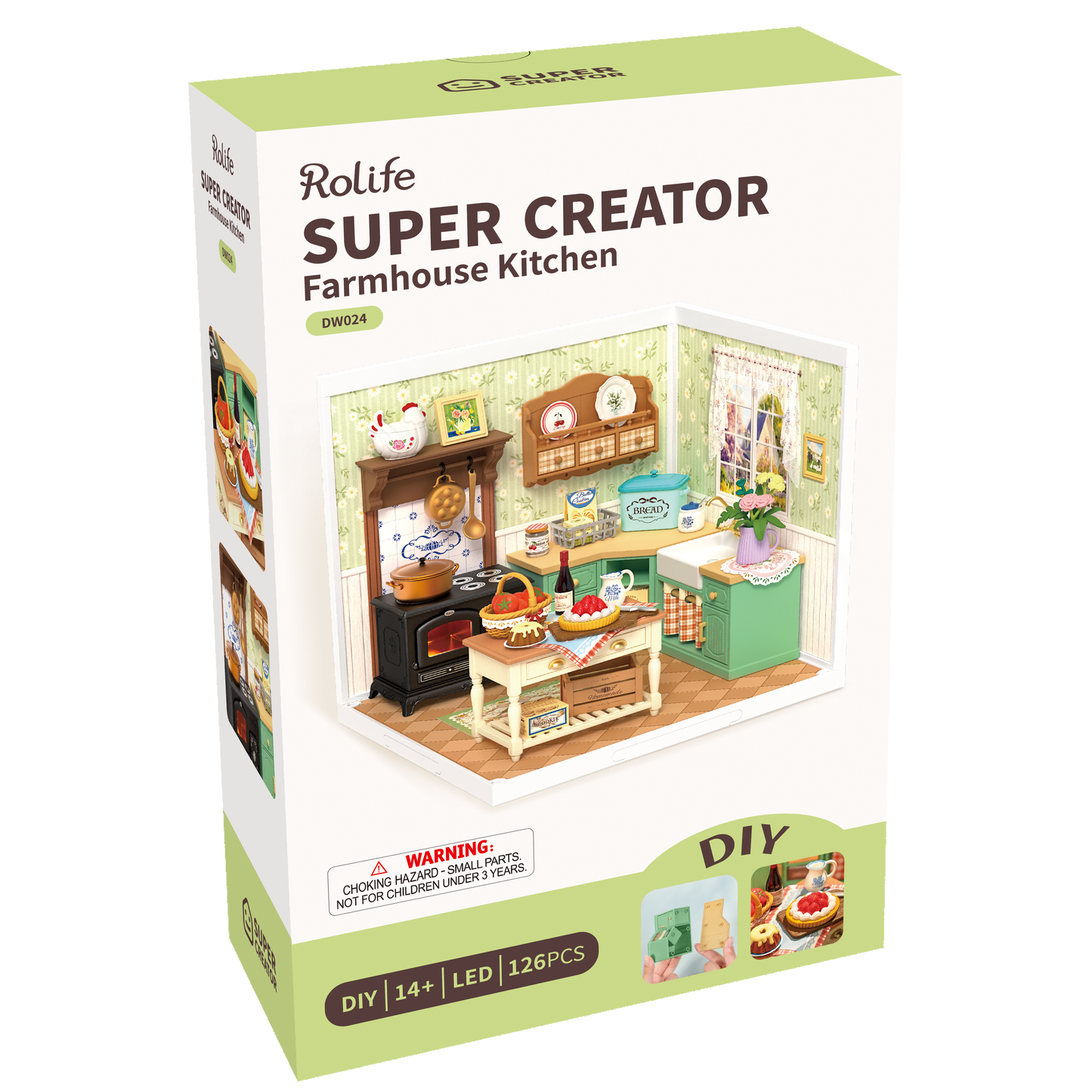 Farmhouse Kitchen DIY Miniature House | Robotime