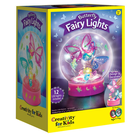 Butterfly Fairy Lights Globe DIY Craft Kit for Kids | Faber-Castell / Creativity for Kids -