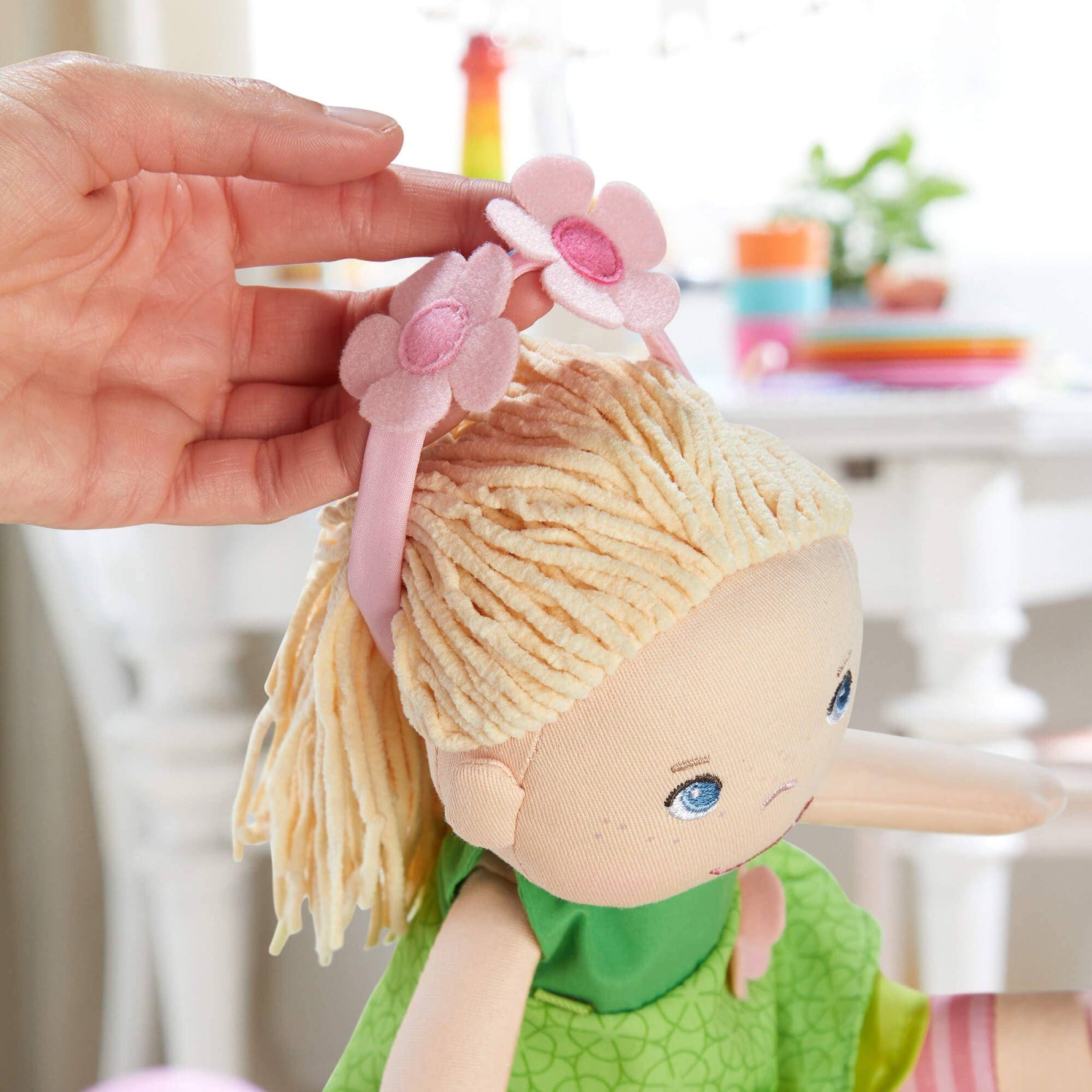Mali soft doll sitting by HABA USA