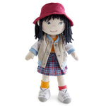 Yuki soft doll 12" jacket red hat by HABA USA
