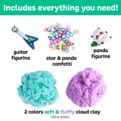 Sensory Mini Play Kit Jar with Cloud Clay: Panda Theme | Faber-Castell / Creativity for Kids